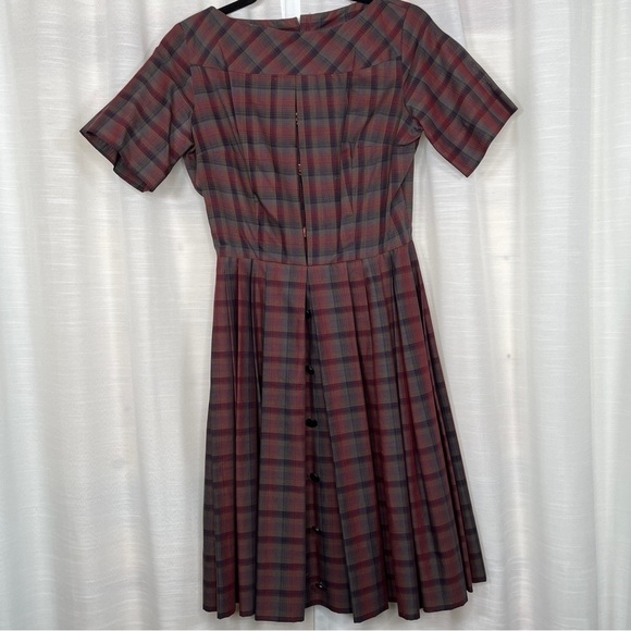 Dixie Deb Dresses & Skirts - Vintage Dixie Deb 50s plaid fit n flare dress